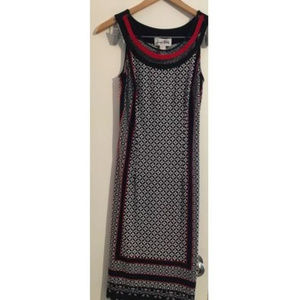 Joseph Ribkoff Sleeveless Dress Red Black Sz. 8